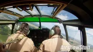 B-25 Mitchell Cockpit Cam - Spirit of St Louis Airshow 2016