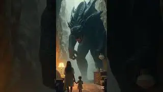 The black big monster sound #giant #pet #big #animation #monster #ai #funny