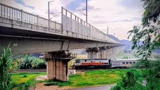 PASS SEKALI! Nongkrong Sore Melihat Kereta Api Cepat Di Jembatan KCIC 24