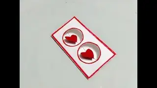 Heart spinning card || DIY tutorial heart card || paper heart card