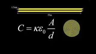 Foil and paper capacitor: capacitance with a dielectric + charge and energy for a capacitor.
