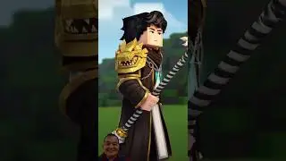 MINECRAFT FANTASY WARRIOR &ndash; EPIC HERO WITH FLAMING SPEAR | MINECRAFT MAGIC ADVENTURE ART #shorts