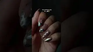 would you wear these edgy chrome nails inspired by fast and furious? #nails #nailart