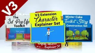 3D Pop-Up Book Explainer Toolkit & Story Pack | After Effects Template