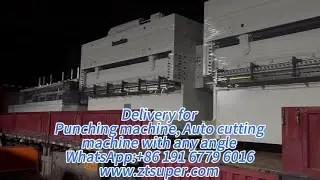 Delivery for aluminum formwork punching & auto cutting machine#punchingmachinefactory #machine