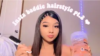 INSTA BADDIE HAIRSTYLE/ rubber bands pt.2