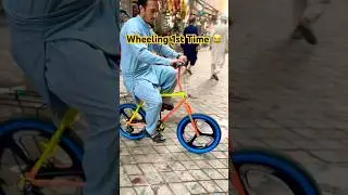 Wheeling Cycle 😳 #shots #cycling #shorts #viral #trending #youtubeshorts