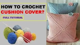 How to Crochet Cushion Cover? (Cluster Stitch)