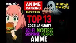 2026 JAN TOP 13 Sci-Fi Horror Mystery ANIMES, Shinchan NEW Movie, Spy X Family, Ranking [DV Live]