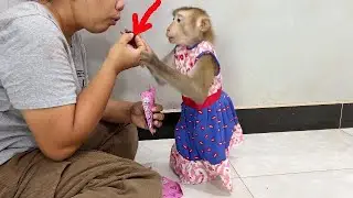 It My Mine, Mom!! Lil Doni Quickly Straight Up When Mom Tease To Eat Her Dry Fruit