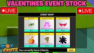 BLOX FRUITS VALENTINES EVENT STOCK LIVE 24/7 - VALENTINES EVENT BLOX FRUITS NEW UPDATE