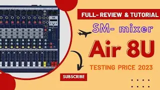 Studiomaster air 8U Tutorial Audio mixer full technical review   मस्त Echo, Low price   #mixer