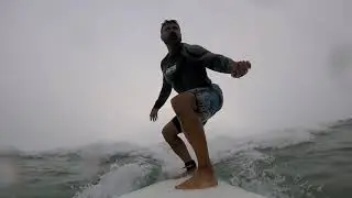Surfing a Michael Dolsey Designs Epoxy Fish