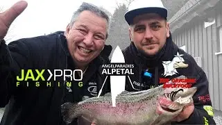 Action: Forelle! | Andy Weyel, Ren&eacute; Voss & die JAX PRO Brigade mit Duckfoot auf Forelle