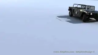 H1 Humvee Drive - 3d Spline  Design