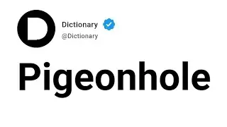 Pigeonhole Meaning In English