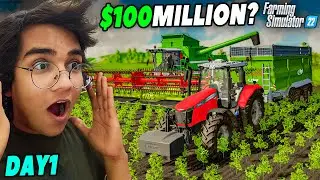 I Take A Challenge🚜0 To $100Million FS22 Ep1