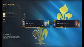 Age of Empires 4 Quest from Platinum to Conqueror! French vs Knight's Templar! Season 12