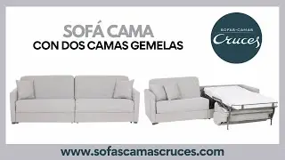 Sofá con Camas gemelas independientes | Perfecto para apartamentos y dormitorios para niños