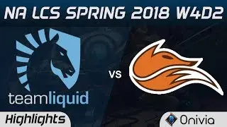 TL vs FOX Highlights NA LCS Spring 2018 W4D2 Team Liquid vs Echo Fox by Onivia