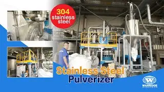 SS pulverizer丨&zwnj;Stainless steel industrial grinding machine丨304 SS material plastic powder mill