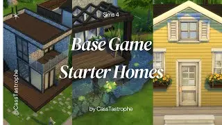 🎮 Stop Motion Starter Homes! | 3 Unique Starter Homes with Base Game ONLY