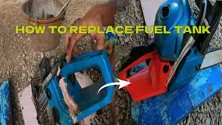 How to replace fuel tank of mini chainsaw / Paano mag palit ng fuel tank ng chainsaw