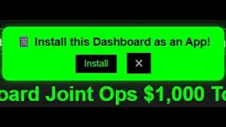 20 - Install the Dashboard App