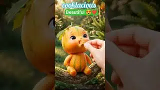 Feeding the Cutest Tiny muskmelon Baby! Food Art Comes to Life​#FruitArt