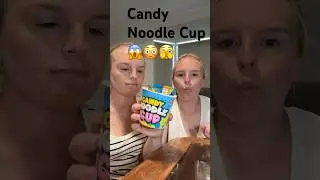Candy noodle cup taste test! Ramen noodles, but all candy! #candynoodlecup #tastetest #candy