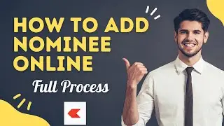 How To Add Nominee In Zerodha Online | Zerodha New Update