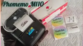 Phomemo M110 Tutorial | How to use M110 Label Maker | Print Master App Setup | Instruction Manual