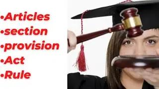 article and section difference provision , act  , rules difference ||