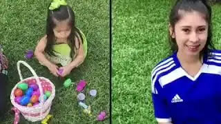 Opening Easter baskets 2017