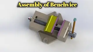 Solidwork Tutorial😊 |Part Modelling |Benchvice Assembly | #Solidwork #BenchviceAssembly