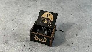 Wooden Engraved The Nightmare Before Christmas Music Box