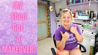 Small Shed Remodel | Small Craft Room Organization | Organization Hacks