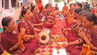 લખેલુ છે 🌺બધી બેનો ને મજા આવી ગઈ ભજન માં 🌺પીનલ બેને સરસ ભજન ગાયું 🌺