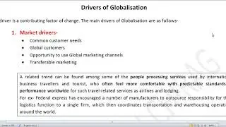 Part 14 Globalisation and its drivers