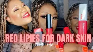 My Top 3 Red Lipsticks | Dark skin Friendly | The perfect Reds | South African YouTuber