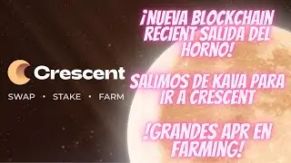 &iexcl;ALTISIMA RENTABILIDAD! Nueva Blockchain de CRESCENT NETWORK! En el ecosistema de COSMOS!