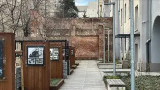 Fragments of the ghetto walls in Warsaw