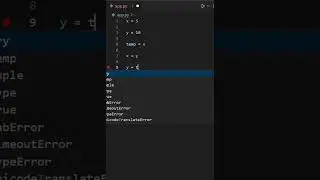 Swap two variables in python