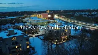 Snowy day in Hoofddorp 
