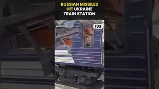 #watch | Russian Drone Strike Damages Trains in Sumy, 30 Wounded | #russiaukarinewar #shorts