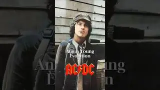 Angus Young Evolution: The Riff King of AC/DC #shorts #angusyoung #acdc #rocklegend #classicrock