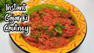 Instant Gajar Ki Chutney | Carrot Chutney | Quick & Easy Recipe | Side Dish | DaalPani