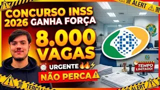 🚨 INSS 2026: 8.000 vagas solicitadas — quem esperar o edital vai perder