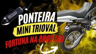 Escapamento PONTEIRA MINI TRIOVAL FORTUNA NXR 160 BROS - Instala&ccedil;&atilde;o e Teste