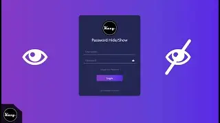 How To Create a Login Form with Password Show / Hide | - (With Source Code)